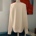 Tommy Hilfiger Sport WhiteVelour Big Logo Long Sleeve Pullover Sweatshirt L Top Photo 3