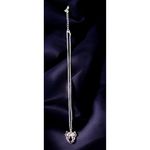 Vintage Owl Necklace Pendant 18 in Chain Extender Black Crystal Eyes Accents EUC Photo 10