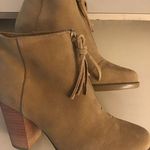 French Connection women chestnut brown suede heel boots US 8 Photo 9