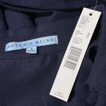 Antonio Melani  SZ 8 Shiloh Shirt Dress Bell Sleeve Button-Up Cold Shoulder Blue Photo 6