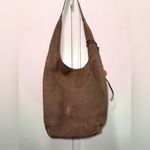 Lucky Brand Y2K  Suede Chocolate Brown Hobo Bag with Tassel Photo 1