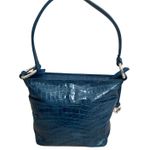 Brighton CHERIE FRENCH BLUE PATENT SHOULDER HANDBAG WITH DUST BAG EUC CHARM Photo 1