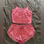 La Senza Pink Lace Trim Sleepwear Set Photo 0