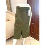 Amour Vert Lina Organic Cotton Skirt in Calla Green Photo 3