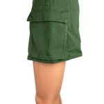 Princess Polly  NWT Green Cotton High Waisted A Line Cargo Mini Skirt Size 4 Photo 1