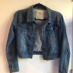 Angel Kiss Crop Denim Jacket Photo 0
