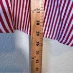 WAYF  Pink White Plaid Ruffled High Low Skirt Womens S Faux Wrap Coquette Mini Photo 6