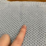 Loft Women's Light Blue Textured Knit Pullover Sweater Crew Neck Long Sleeve M Photo 4