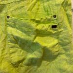 Horny Toad Women's 100% Linen Bright Green Casual Shorts Size 14 Resortwear Photo 4