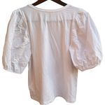 Anthropologie  Eri + Ali White Puff Sleeve Top Photo 4