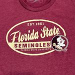 Campus Heritage Florida State Seminoles Shirt Juniors L Short Sleeve Crewneck Red Size M Photo 3
