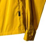 Faconnable polyester‎ nylon button up shirt jacket size large dry clean only Yellow Photo 3