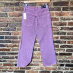 J Brand NWT Baroness Purple Denim Joan High Rise Crop Cropped Jeans Women's 25 Photo 4
