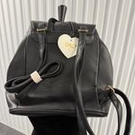 Imoshion New Small Black Vegan Leather Backpack Photo 2