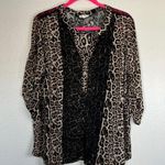 Siren Lily EUC  Woman Cheetah Leopard Lace Blouse sz 3x Photo 0