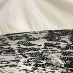 ZARA Asymmetrical Crewneck Short Sleeve Abstract Mix Material Hi/Low Blouse-Med Photo 4