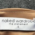 Naked Wardrobe  Brown Tan Bodycon Tube Top Sleeveless Dress Small Photo 3