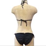 A Che Bikini Swimsuit Black Laser Cut Triangle String L Large New Photo 1