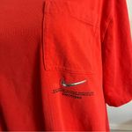 Nike • Solid Red Semi Cropped Swoosh Tee Shirt Photo 2