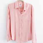 C&C California Pink Gauze Cotton Button Down Shirt Photo 0