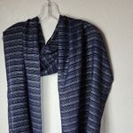 PINK - Victoria's Secret  Navy and White Striped Scarf Size 80x17 Photo 2