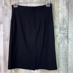Wrapper Vintage Y2K Size 11 Black A-Line Skirt Back Zipper 6” Back Slit Photo 1