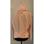 Bebe  Bling Sparkle Hoodie Pink Terry Cloth Full Zip Close Size Medium Y2K Photo 2