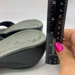 Merrell  Dewberry Wedge Slide Sandals Black Leather Womens Size 10 Photo 3