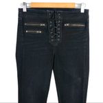 Veronica Beard  Lita 10" Moto Skinny Black Jeans size 26 Photo 8