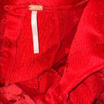 Free People NEW  Foolish Heart Midi Dress Red Dahlia Combo Sz S Photo 5