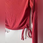 Forever 21  NWT Long Sleeve Ribbed Tie Sides High Neck Women’s Shirt Sz S Photo 1