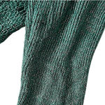 Bisou Bisou  Michele Bohbot Womens Green Sparkly Gold Knit Tunic Shimmering Photo 5