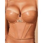 HONEY BIRDETTE Emily Bustier Thong Panty Set Toffee 30DD XS NWT SEXYLUX LINGERIE Gold Size undefined Photo 4