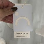 Commense Open Collar Button Up Sweater White Black Size XL Photo 6