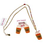 Betsey Johnson Pumpkin Spice Frozen Latte Earrings
Orange White Photo 2
