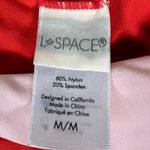 l*space L* Lizzie Bikini Top in Starburst Womens M Red Colorblock Scoop Neck Retro Photo 5