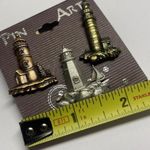 NWT Set Of 3 Costume Brooch Tack Lapel Pins Photo 7