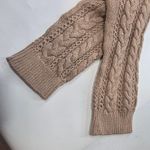 House of Harlow 1960 x REVOLVE Abia Cropped Cable Sweater in Tan LArge Photo 5