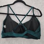 SheIn Green Ribbed Crisscross Back Adjustable Strap Padded Bikini Tops 1XL Photo 1