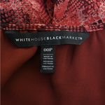 White House | Black Market WHBM Women's 00P Snake Print Pullover Lined Blouse Photo 6