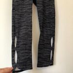 Aerie AMERICAN EAGLE Gray Black Space Dye High Waisted Rise Cropped Leggings S Photo 3