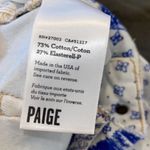 Paige  Womens Monica Verdugo Royo Diana Patchwork Skinny Jeans Blue White Size 27 Photo 8