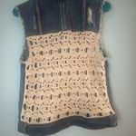 Free People Women’s  Vest Denim   L Photo 7