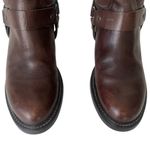 Boemos tall leather riding harness boots made in Italy 41 US 9.5 Brown Photo 5