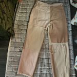 SheIn  70s Style Pink Patchwork Deconstructed Jean M Boho Festval Hippie Rainbow Photo 3