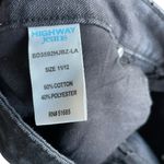 Highway Jeans Vintage 90s  Black Mini Skirt Women's 11/12‎ Retro Zip Up Y2K Photo 5