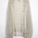 st. john's bay Kimono Womens 1X Open Knit Relaxed Western Boho Festival Hippie Photo 6