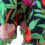 Jovani JVN  Womens Formal Dress 6 Cocktail Holiday Party Velvet Retro Embroider Photo 9