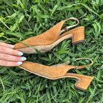 Jimmy Choo  Brown Suede Ankle Strap Block Heel Size 38.5 Photo 1