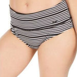 Nike New.  stripe convertible bikini bottom. Size small Photo 0